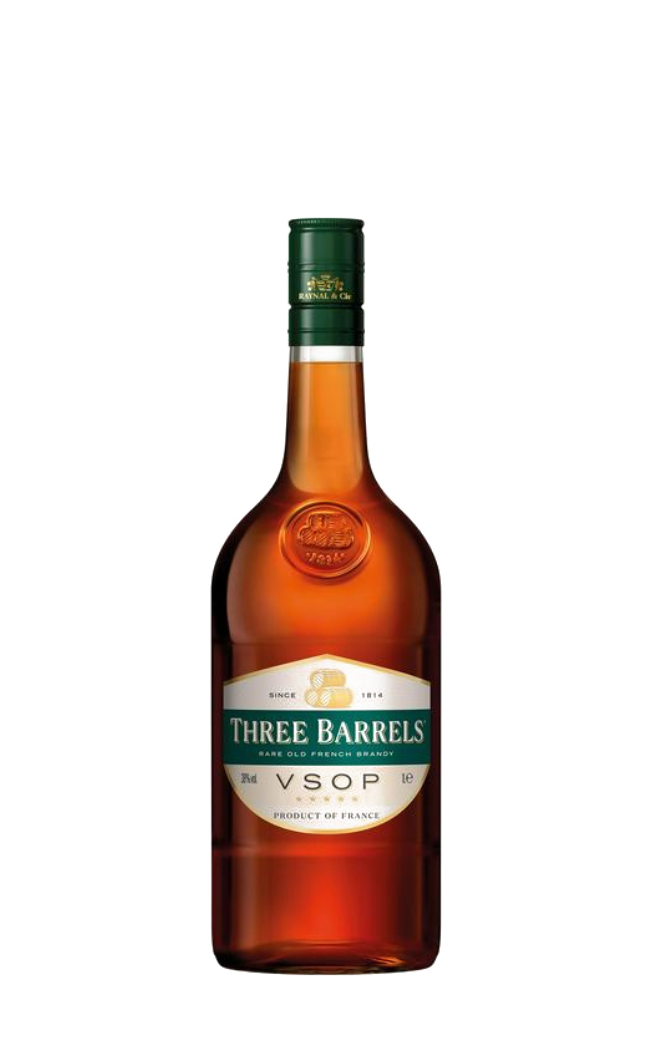 Three Barrels VSOP Brandy 1L - Richmond Cellar General Trading L.L.C