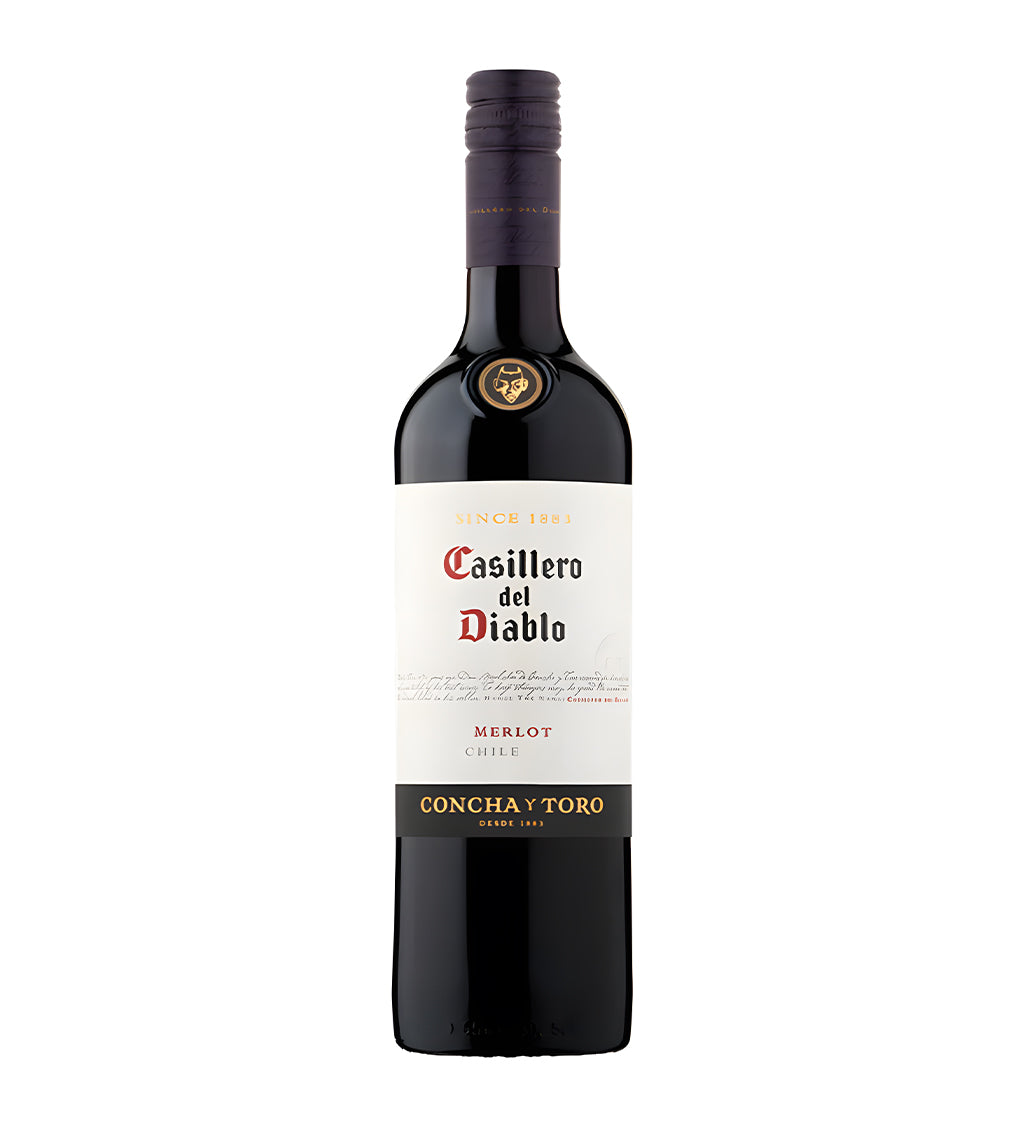 Bottle of Casillero del Diablo Reserva Merlot, red wine, from Chile
