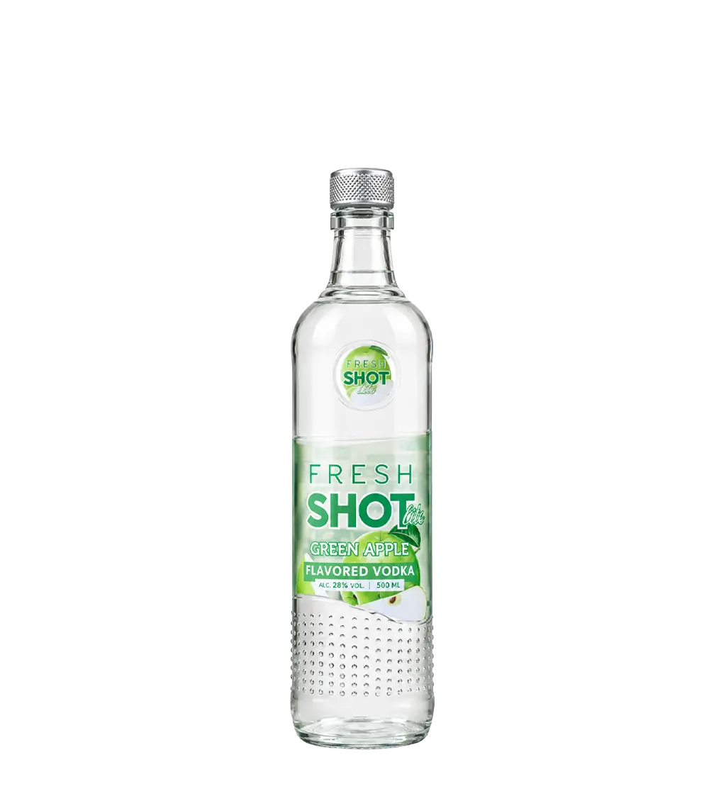 Fresh Shot Green Apple Flavored Vodka 500ml