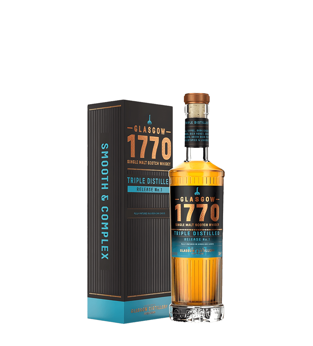 Glasgow 1770 Triple Distilled Single Malt 500ml - Richmond Cellar now delivering in Dubai, Abu Dhabi & Ras Al Khaimah