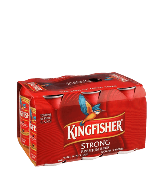 pack of 6 Kingfisher Strong 500ml Can – Buy Strong Beer Online in Abu Dhabi & Al Ain