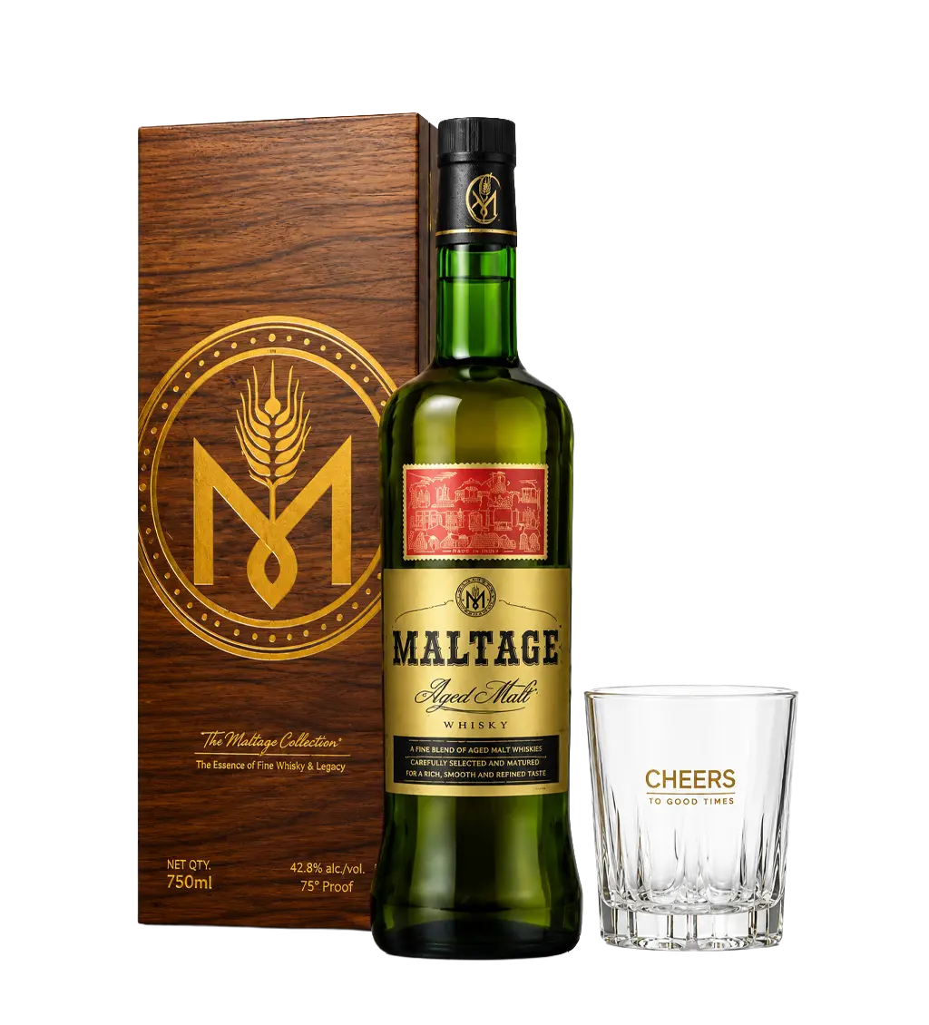 Maltage Aged Malt Whisky With Glass Pack 750ml