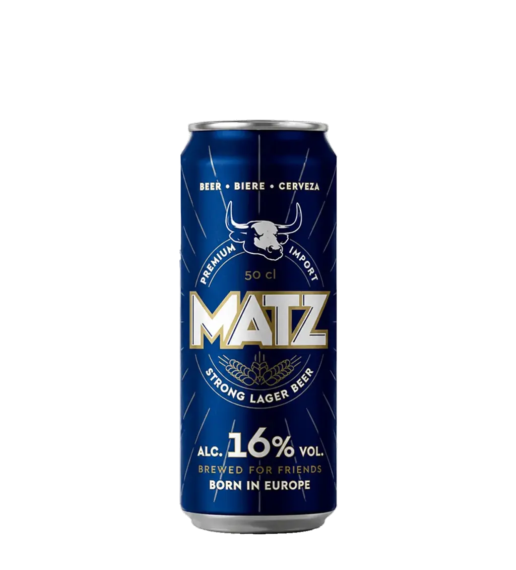 Matz Strong Lager Beer 16% 500ml Can