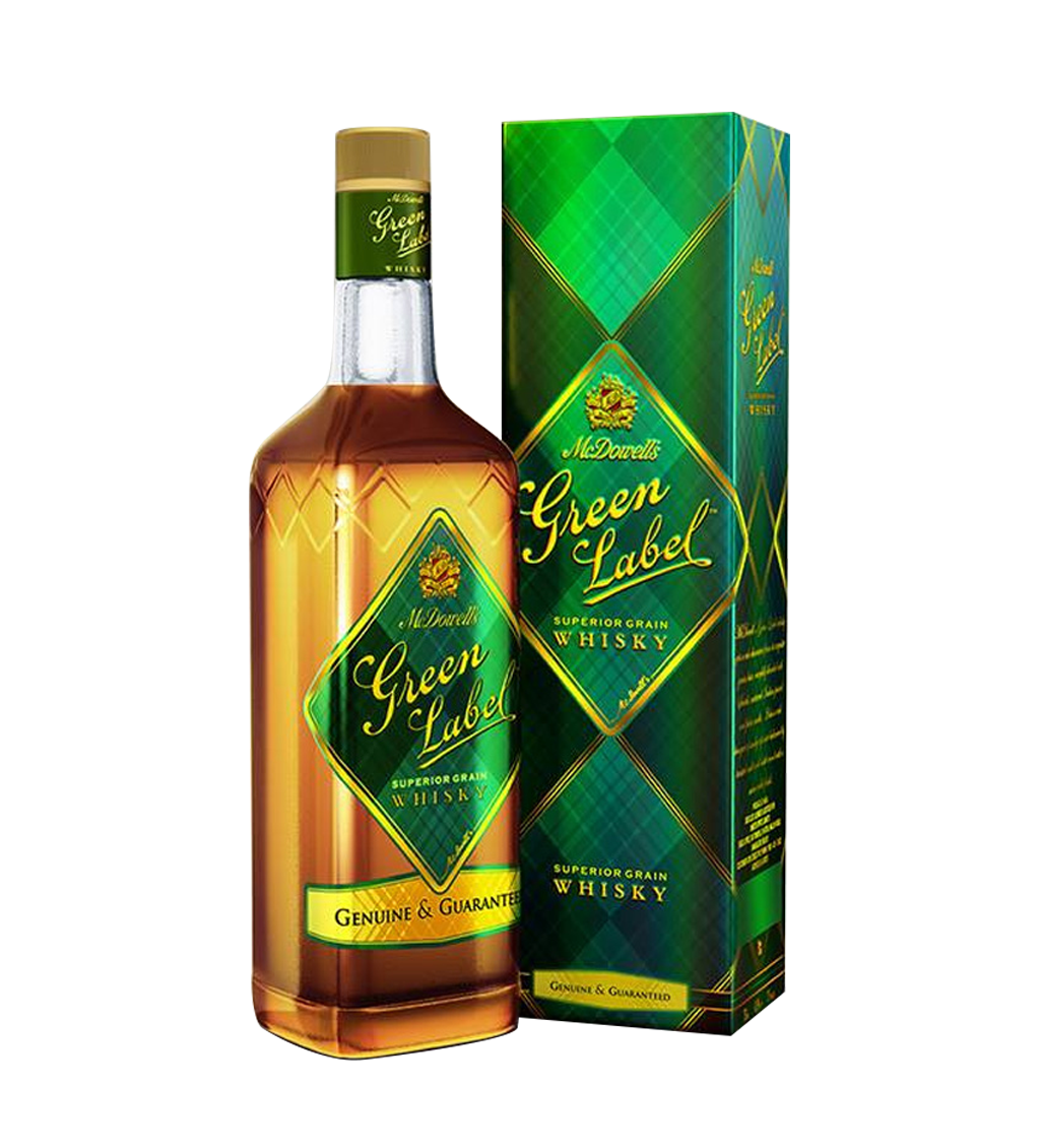 MrDowells Green Label Whisky 75Cl