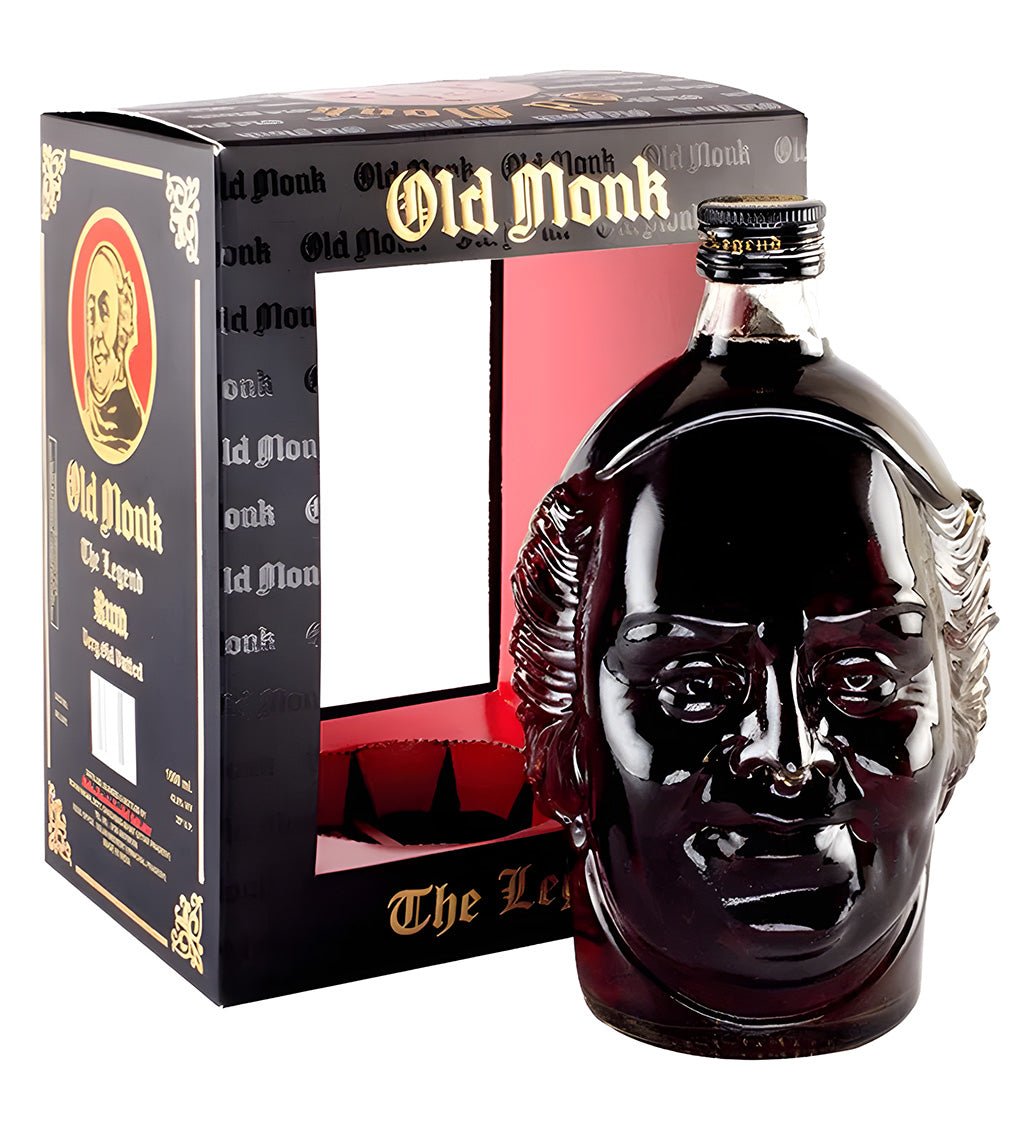Old Monk The Legend Rum 750ml - Richmond Cellar General Trading L.L.C