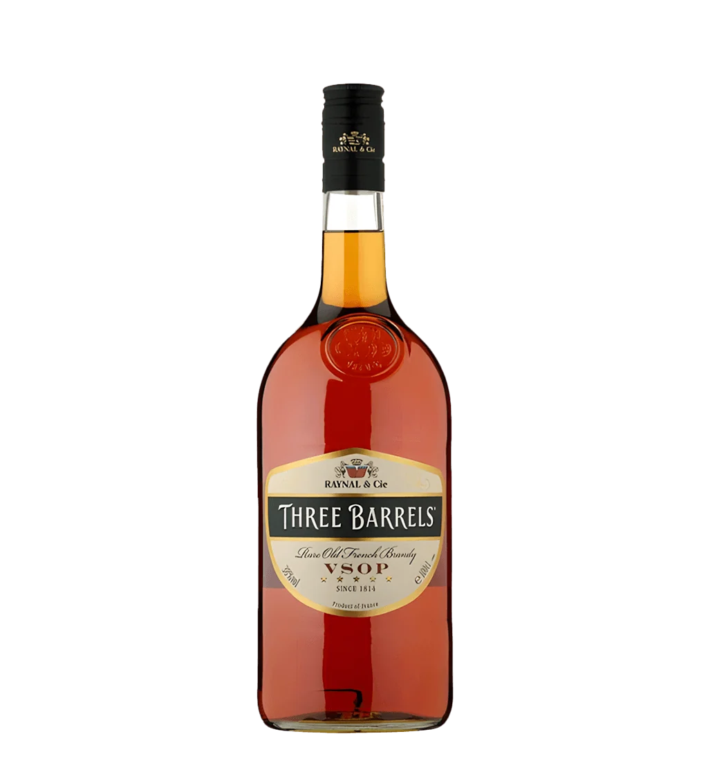 Three Barrels VSOP Brandy 1L