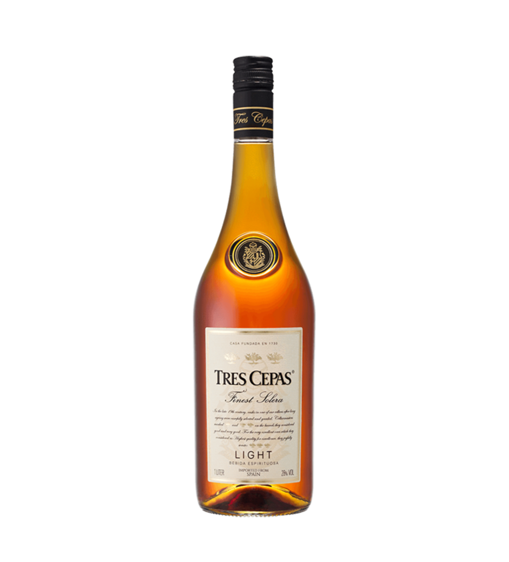 Tres Cepas Light Brandy 1L - Richmond Cellar General Trading L.L.C