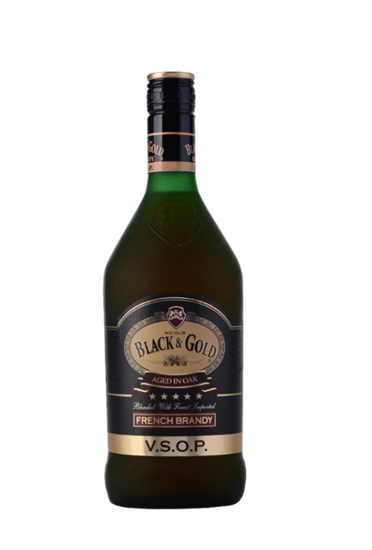 Black & Gold Brandy 750ml - Richmond Cellar General Trading L.L.C