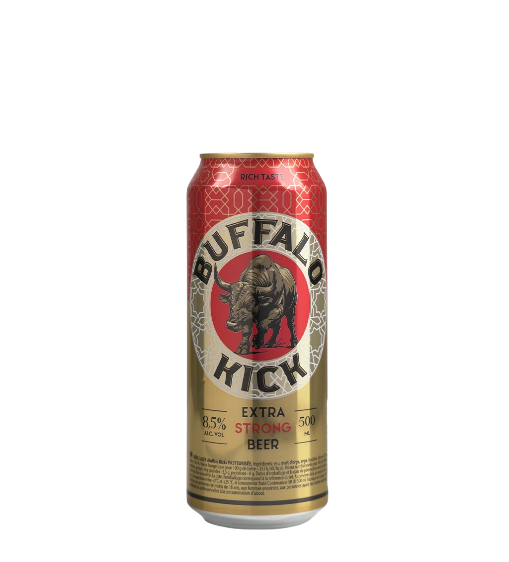 Buffallo Kick 8.5% Extra Strong Beer Can 500ml - Richmond Cellar now delivering in Dubai, Abu Dhabi & Ras Al Khaimah