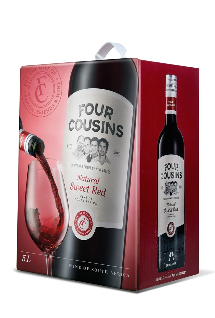 Four Cousins Sweet Red 5 Ltr
