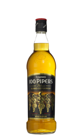 100 Pipers Blended Scotch Whisky 1Ltr