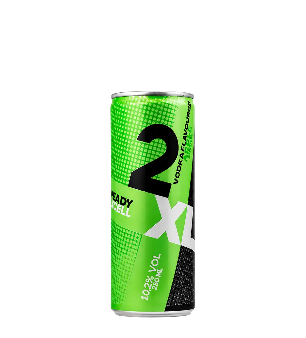 2XL Vodka Green Apple 10.2% 250ml