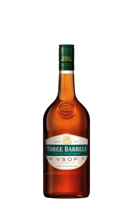 Three Barrels VSOP Brandy 1Ltr