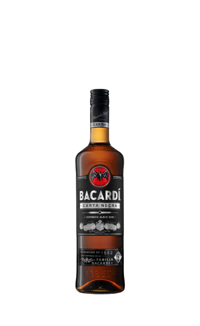 Bacardi Carta Negra Rum 1Ltr (P)