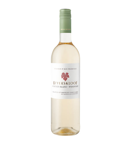Beyerskloof Chenin Blanc Pinotage White Wine 75cl bottle with cream label and red accents on white background