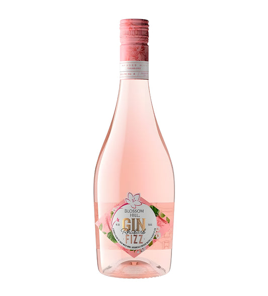 Bottle of Blossom Hill Gin Rosé Fizz on a white background
