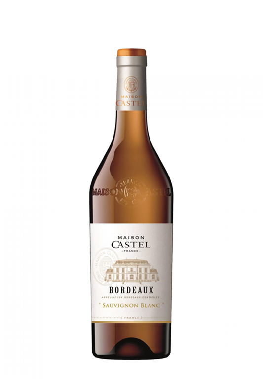 Bottle of Castel Bordeaux Sauvignon Blanc, white wine, from France