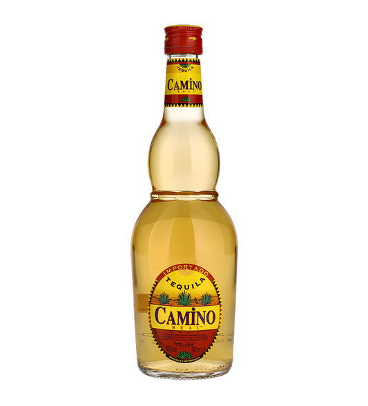 ChatGPT said:
Alt text for Camino Tequila Gold 75cl: Camino Tequila Gold 75cl clear glass bottle on white background, golden liquid with red and gold label featuring agave imagery