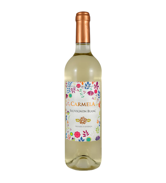 Bottle of Carmela Sauvignon Blanc white wine