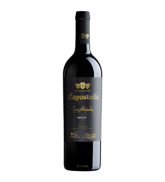 Bottle of Casa Lapostolle Cuvée Alexandre Merlot red wine from Chile