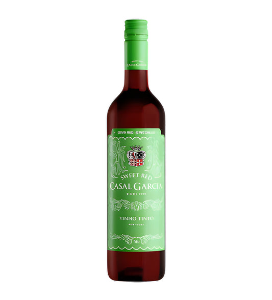 Bottle of Casal Garcia Vino Tinto Lisabo red wine