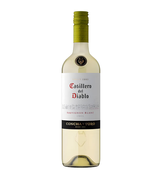 Bottle of Casillero Sauvignon Blanc, white wine, from Chile