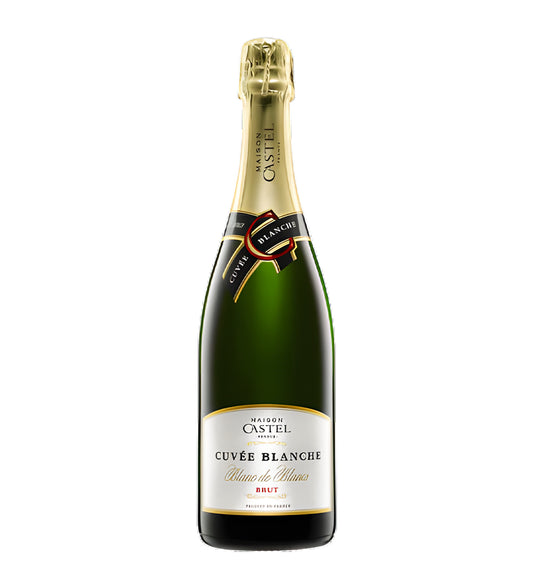 Bottle of Castel Brut Cuvée, sparkling wine, from France
