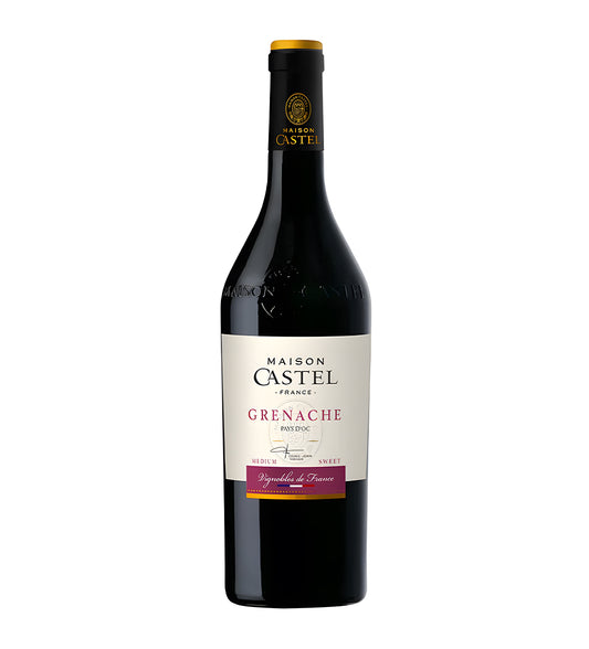 Bottle of Castel Grenache Medium Sweet, red wine, from France