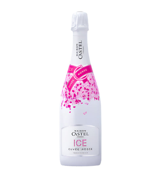 Bottle of Castel Ice Sparkling Rosé, sparkling rosé wine, from France