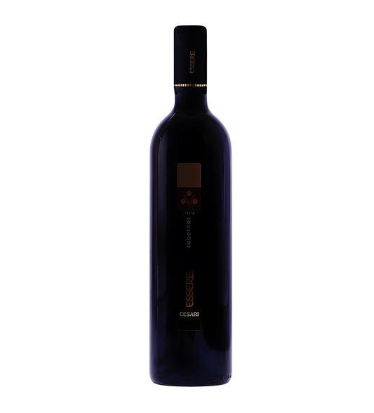 Bottle of Cesari Essere Cabernet, red wine, from Italy