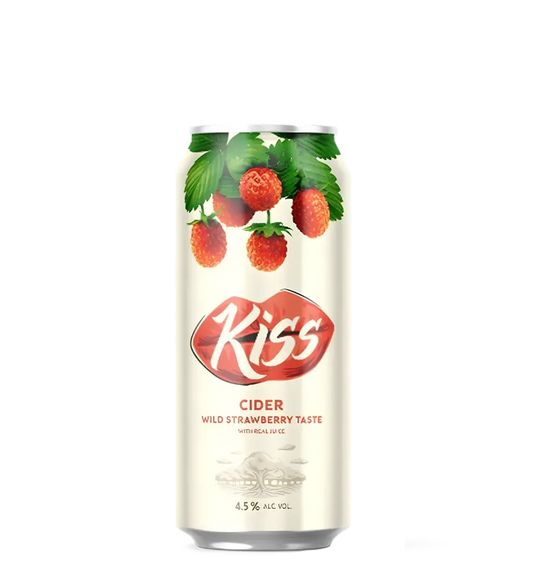 Cider KISS Wild Strawberry Can 4.5% 500ml