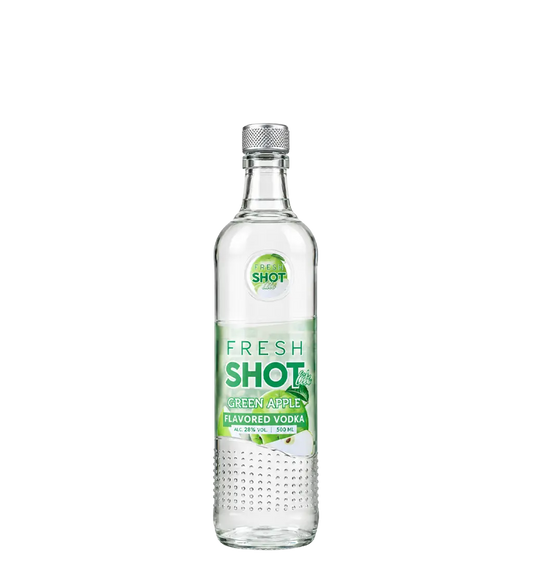 Fresh Shot Green Apple Flavored Vodka 500ml
