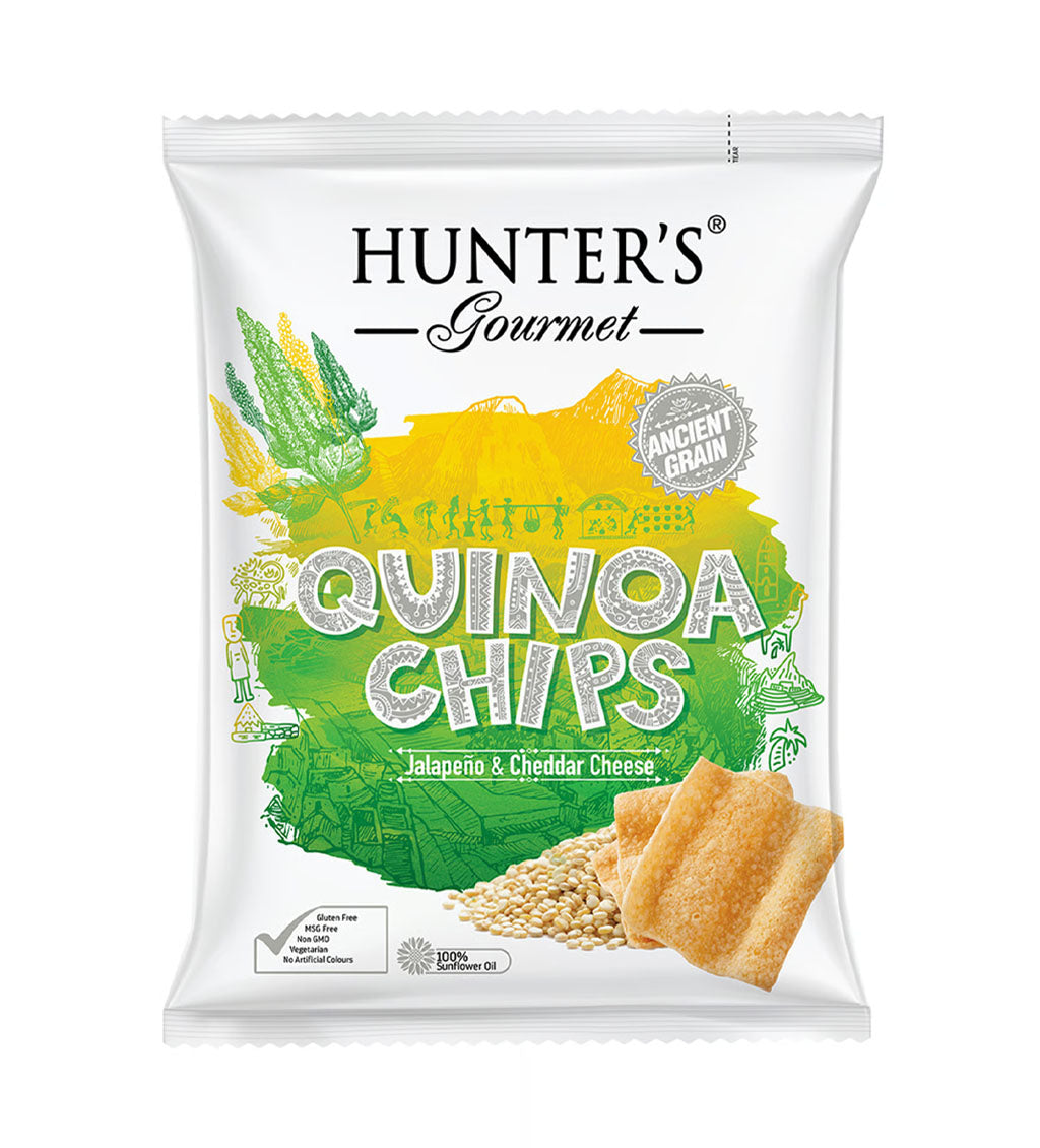 Hunter's Gourmet Quinoa Chips Jalapeno & Cheddar Cheese - Richmond Cellar General Trading L.L.C