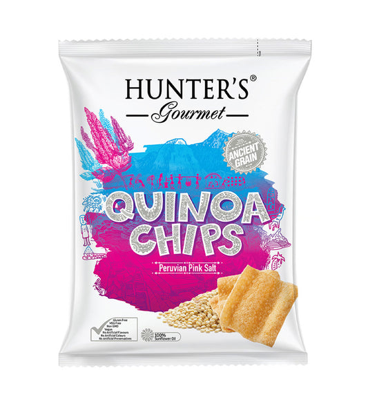 Hunter's Gourmet Quinoa Chips Peruvian Pink Salt