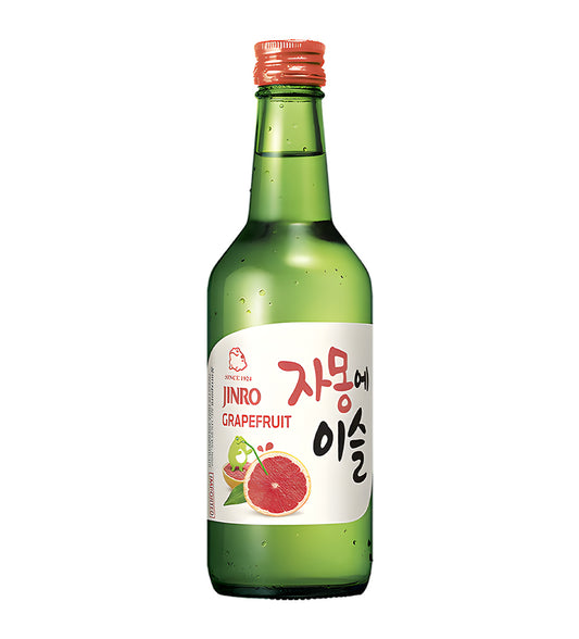Jinro Grapefruit Soju 360ml in a white background