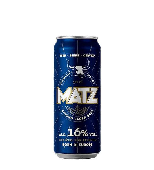 Matz Strong Lager Beer 16% 500ml Can