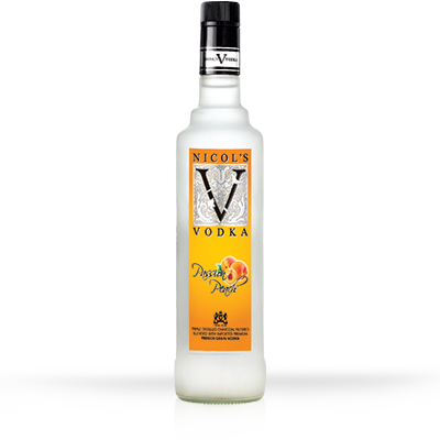 Nicols V Passion Peach Vodka 1L - Richmond Cellar now delivering in Dubai, Abu Dhabi & Ras Al Khaimah