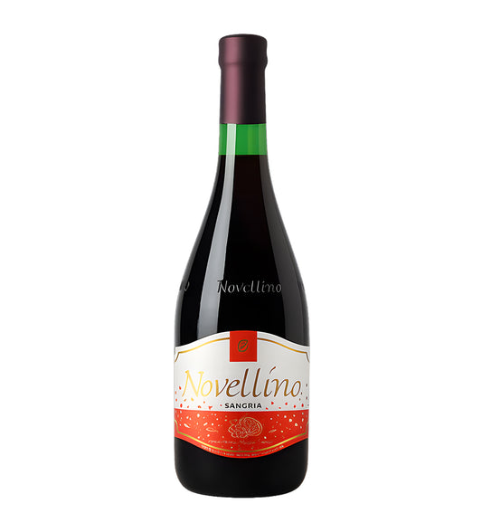 Wine bottle labeled 'Novellino' on a white background