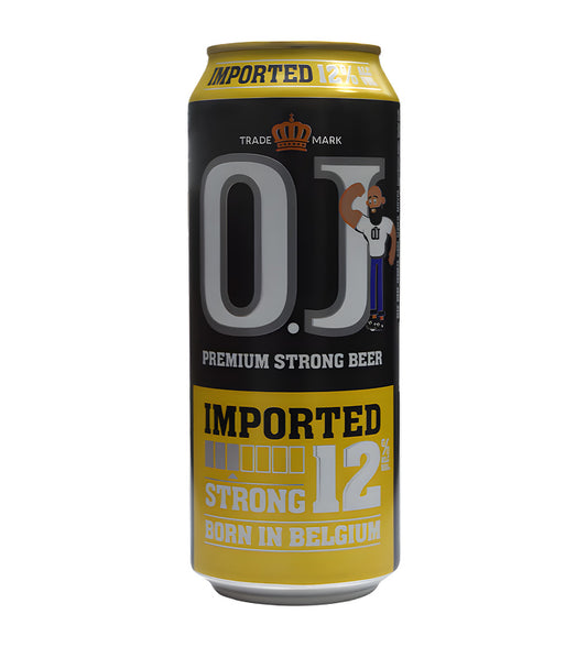 O.J Strong 12% Beer can 50cl