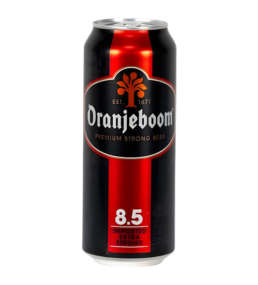 Oranjeboom 8.5 Extra Limited Edition 50cl Beer Can on white background