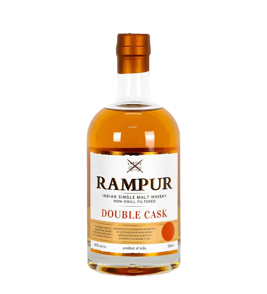 Rampur Single Malt Double Cask with Canister 750ml