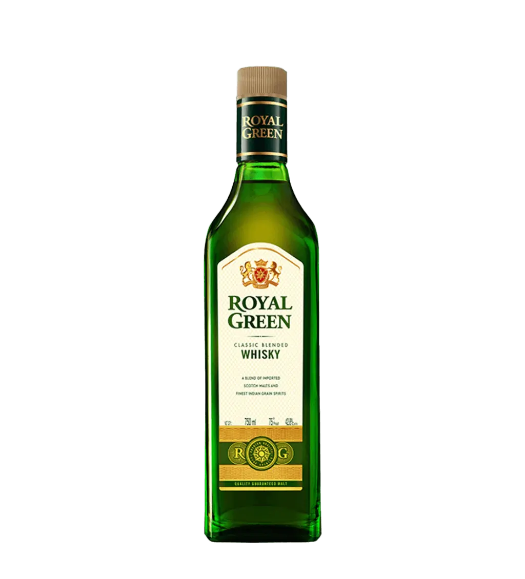 Royal Green Classic Blended Whisky Four Pack 750ml