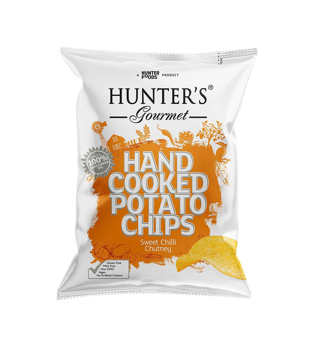 Hunter's Gourmet Sweet Chilli Chutney Hand Cooked Potato Chips - Richmond Cellar General Trading L.L.C
