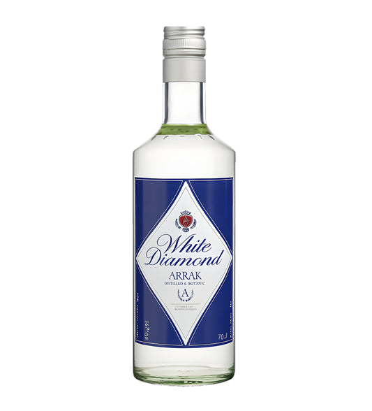 White Diamond Arrak bottle on a white background