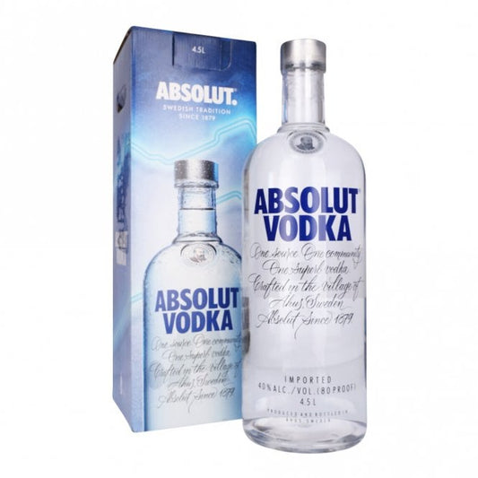 Absolut Vodka Blue 4.5Ltr