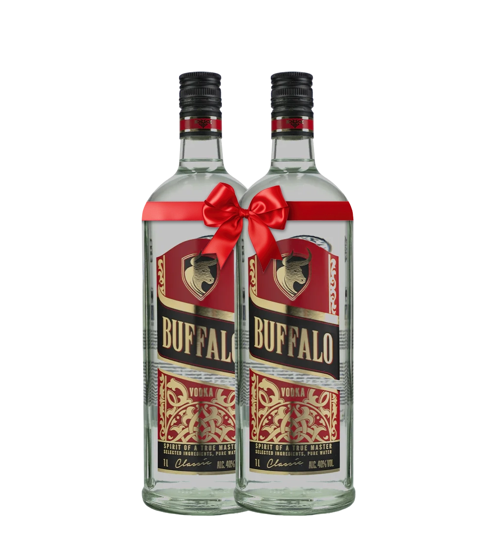 Buffalo Vodka 1L - Pack of 2