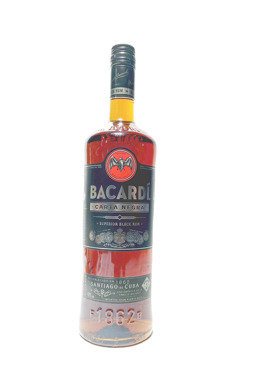 Bacardi Carta Negra Rum 1Ltr (P)