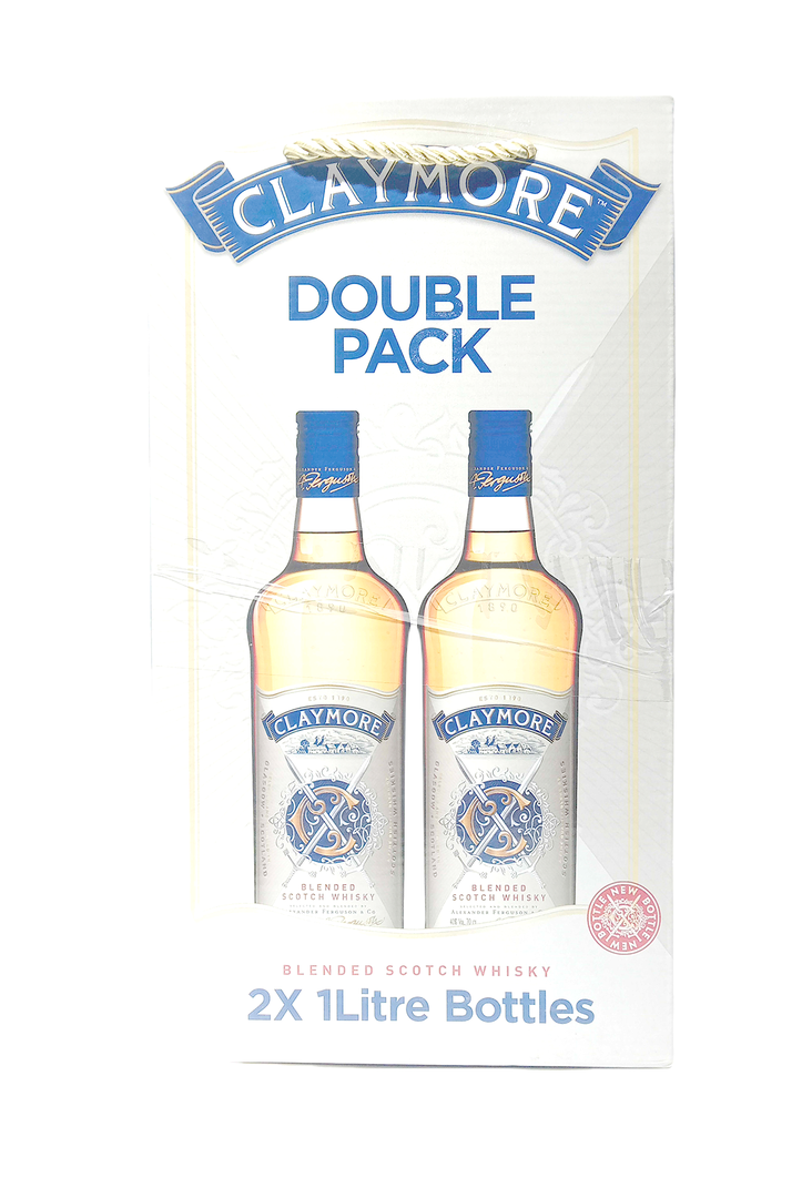 Claymore Blended Scotch Twin Pack 1L