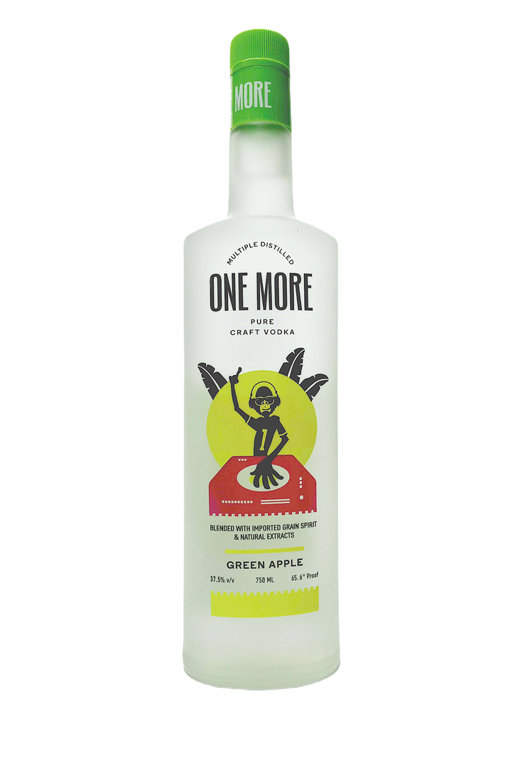 One More Craft Green Apple Vodka 75Cl